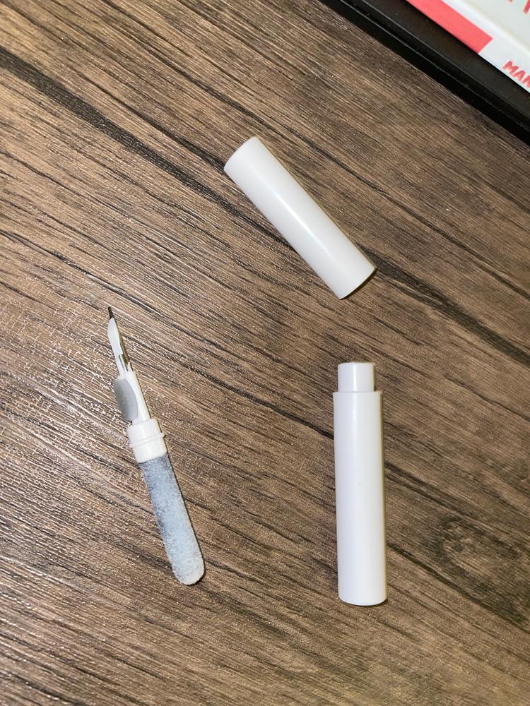 Cleaning Tool Kit Cleaning Pen for Bluetooth Airpods, Earbuds, Keyboards, Camera Gaps - White - Customer Photo From Mahad Shaikh