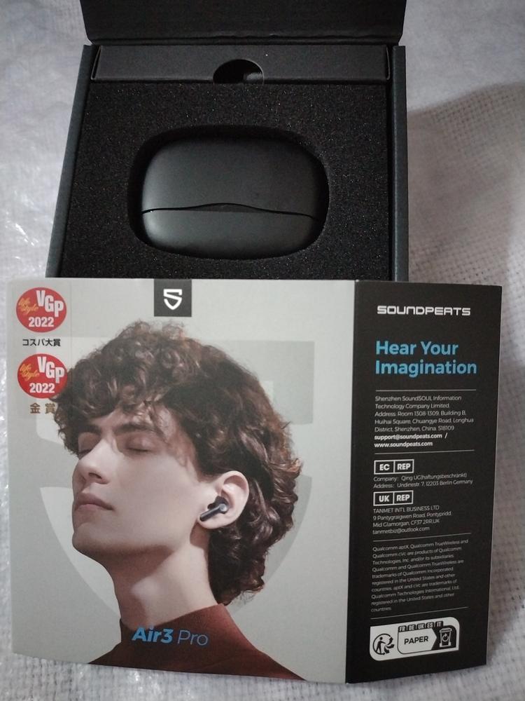 SoundPEATS Air 3 Pro Hybrid Active Noise Cancelling Bluetooth V5.2 Wireless Earbuds - Customer Photo From Huzaifa .