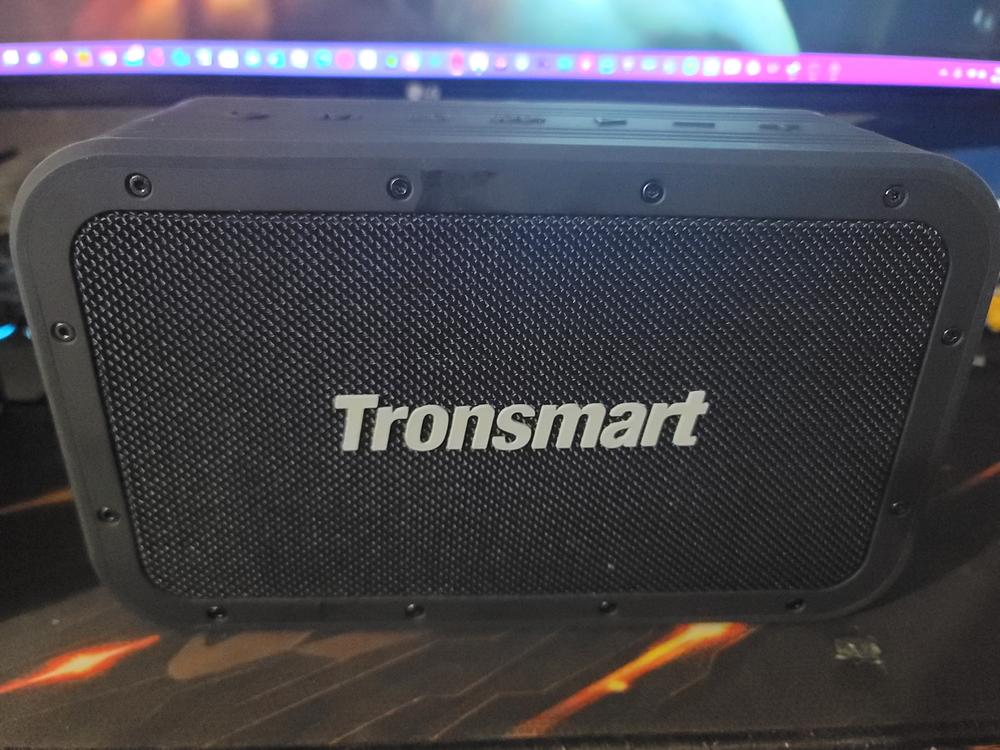 Tronsmart Force Max 80W bluetooth Speaker 2.2 Channel 15000mAh Large Battery Tri-bass EQ Effects Portable Outdoor Speaker - Black - Customer Photo From Umer Aslam