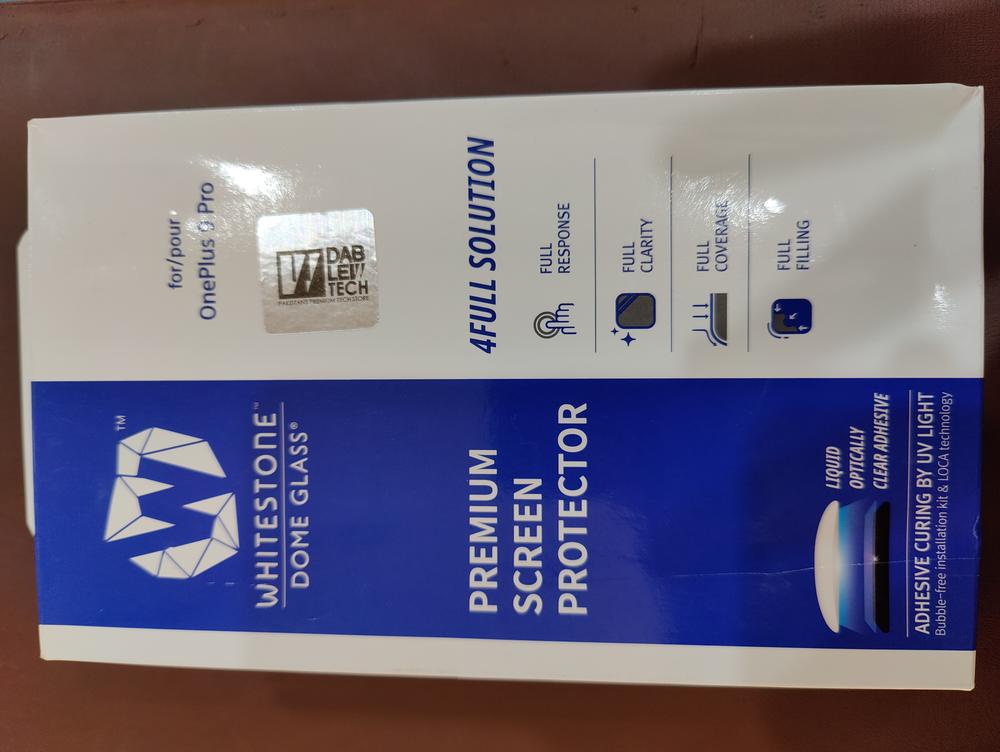 Whitestone Dome OnePlus 9 Pro Tempered Glass Screen Protector – Single Pack with UV - Customer Photo From Faisal Amin