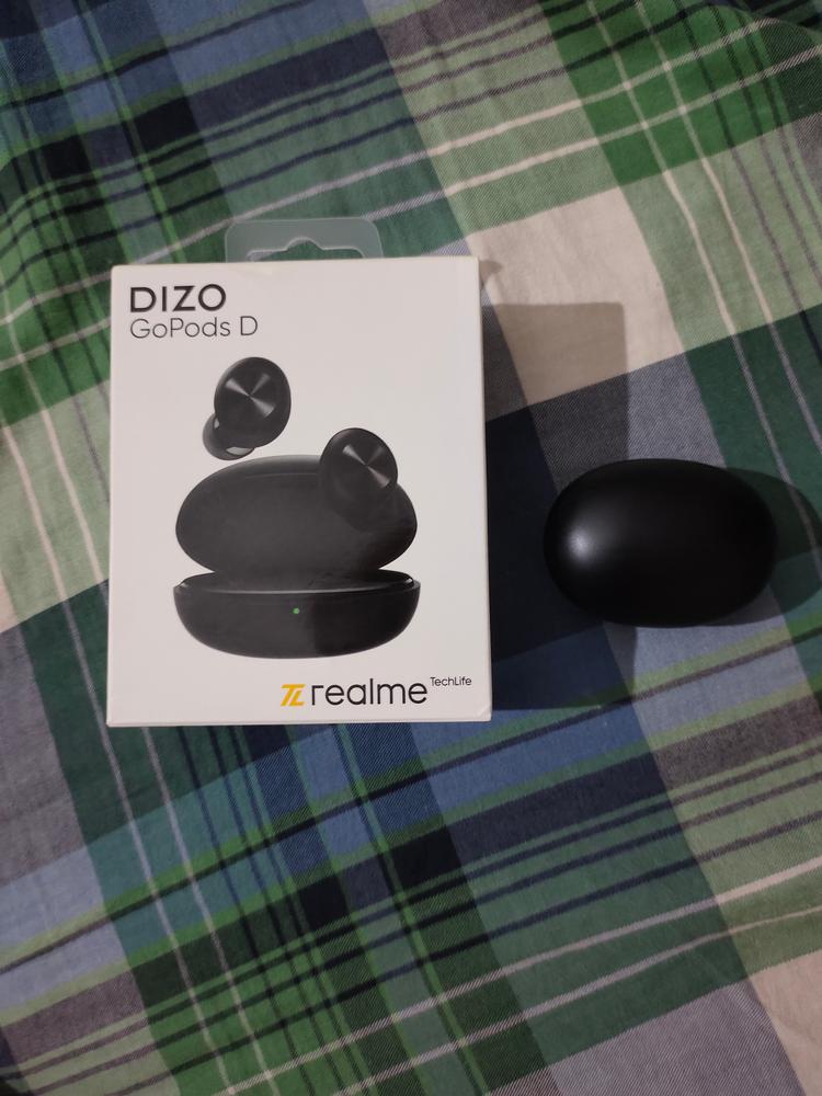 GoPods D by Dizo realme TechLife with ENC Noise Cancellation True Wireless Bluetooth Headset - Black - Customer Photo From Hasan Sohaib