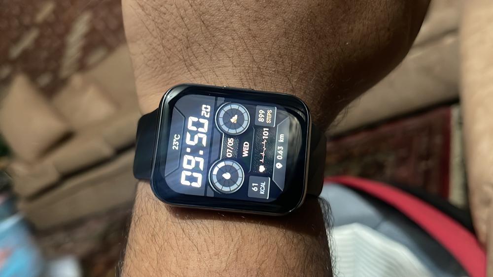 DIZO Watch D 1.8 inch Big Dynamic display (by realme techlife) – Black - Customer Photo From Hussain Bilal