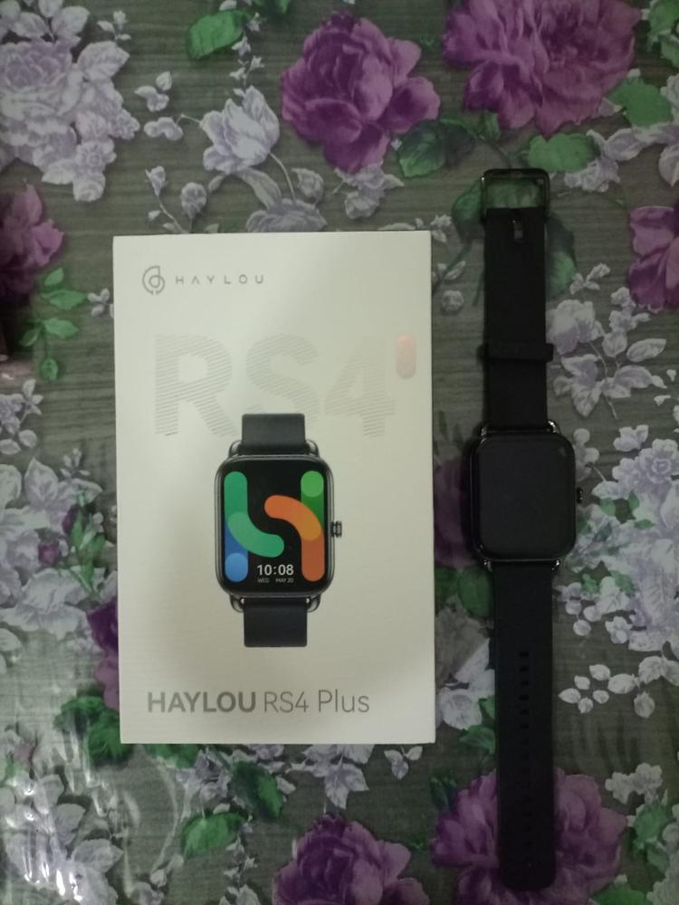 Haylou RS4 Plus Smart watch 1.78” AMOLED Display Global – Black Silicone Strap - Customer Photo From ShahBakht Amir Awan