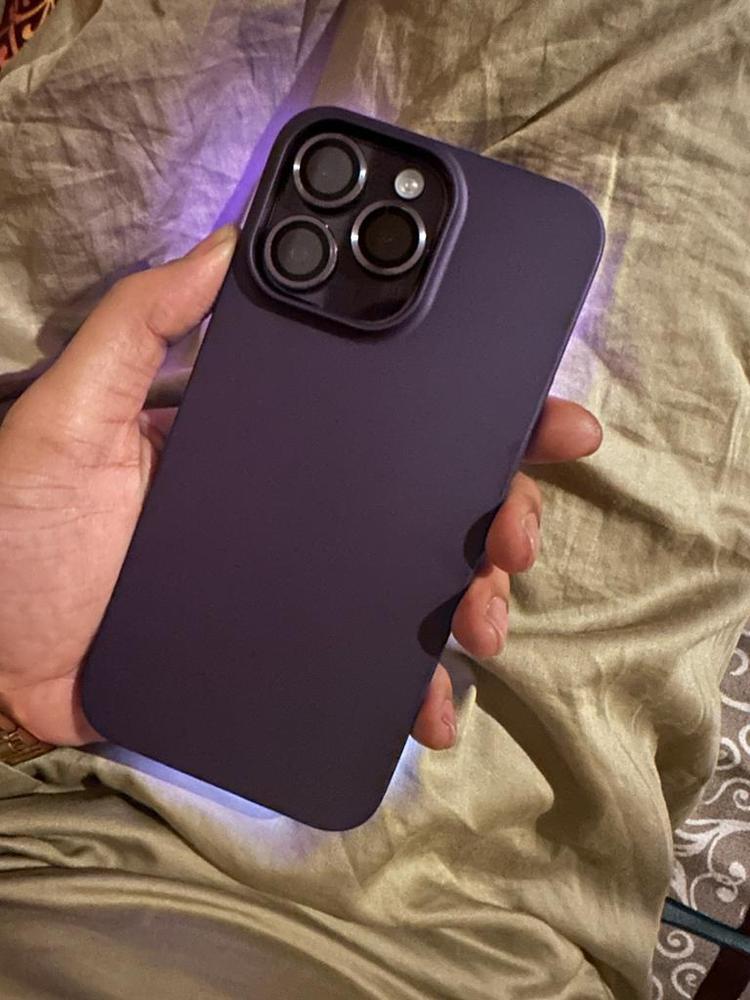 Torras Decency Series Phone Case for iPhone 14 Pro Max 6.7 Inch - Deep Purple - Customer Photo From Mian M Aadil