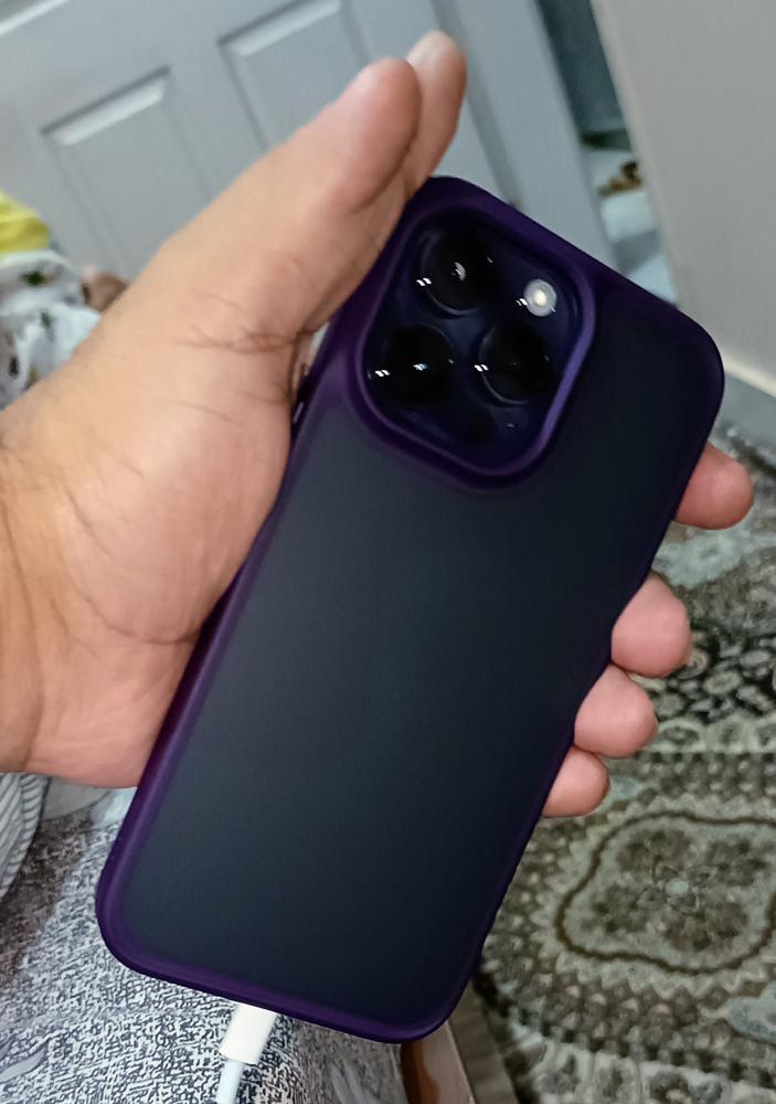 Torras Guardian Series Phone Case for iPhone 14 Pro Max 6.7 Inch - Deep Purple - Customer Photo From Kashif Nizami