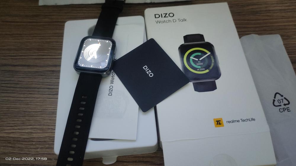 DIZO by realme Techlife Watch D Talk Smart Calling Watch with Big 1.8 Inch Screen - Black - Customer Photo From Muhammad Ziaullah