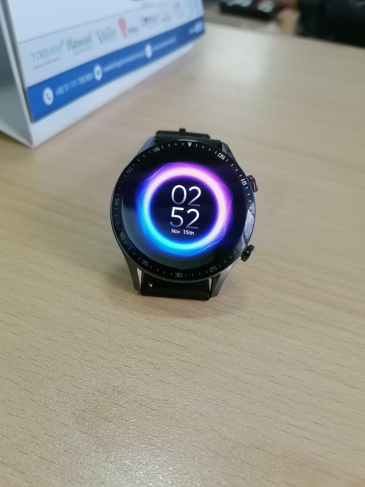 DIZO Watch R Talk Smart Calling Watch with Real Amoled Display (by Realme Techlife)- Black - Customer Photo From Zain Ali