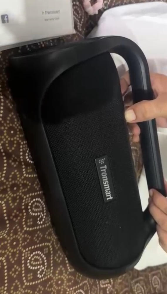 Tronsmart Bang Mini Portable Bluetooth Speaker with 50W Wireless Stereo Sound, IPX6 Waterproof Loud Speaker Bluetooth 5.3, Support NFC, TF Card, AUX - Customer Photo From Nakash Channa