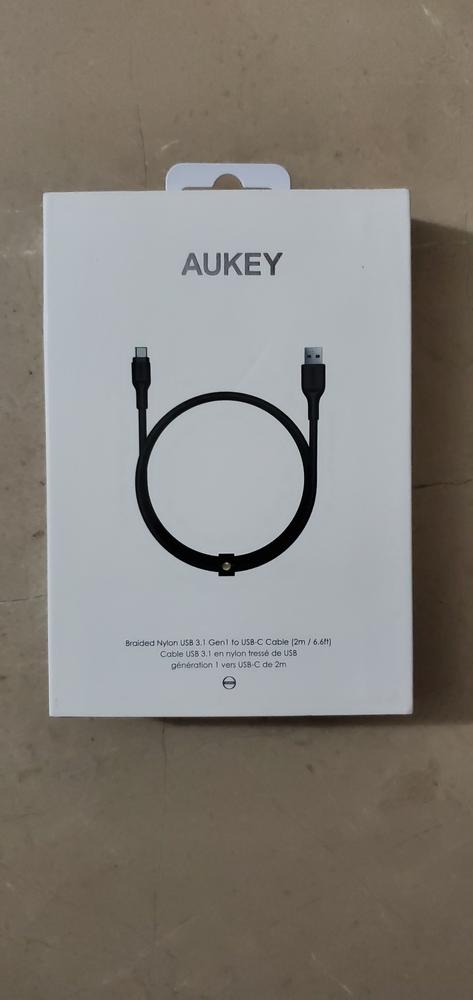 Aukey Braided Nylon USB 3.1 A to C Cable (6.6ft) CB-AC2 - Customer Photo From Hummaz Mehbub