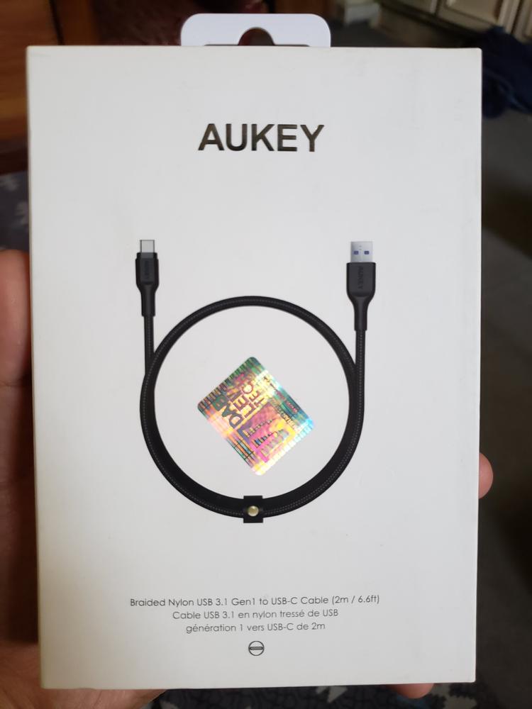 Aukey Braided Nylon USB 3.1 A to C Cable (6.6ft) CB-AC2 - Customer Photo From Muhammad Abdullah