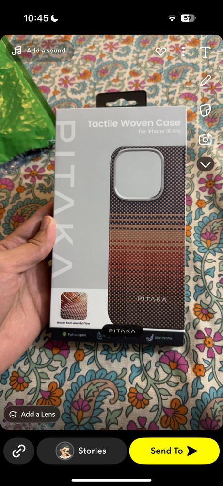 Pitaka Sunset Moonrise Tactile Woven Case for iPhone 16 Pro - Sunset - Customer Photo From Reyan Zafar