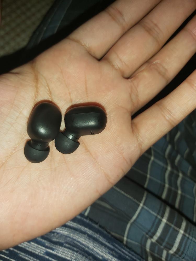 Haylou GT1 Pro Bluetooth 5.0 TWS Earphones DSP 26 Hours Playtime Siri Google Assistant Battery Display IPX5 (Upgraded September 2020 Version) - Customer Photo From Hamza Ahmed