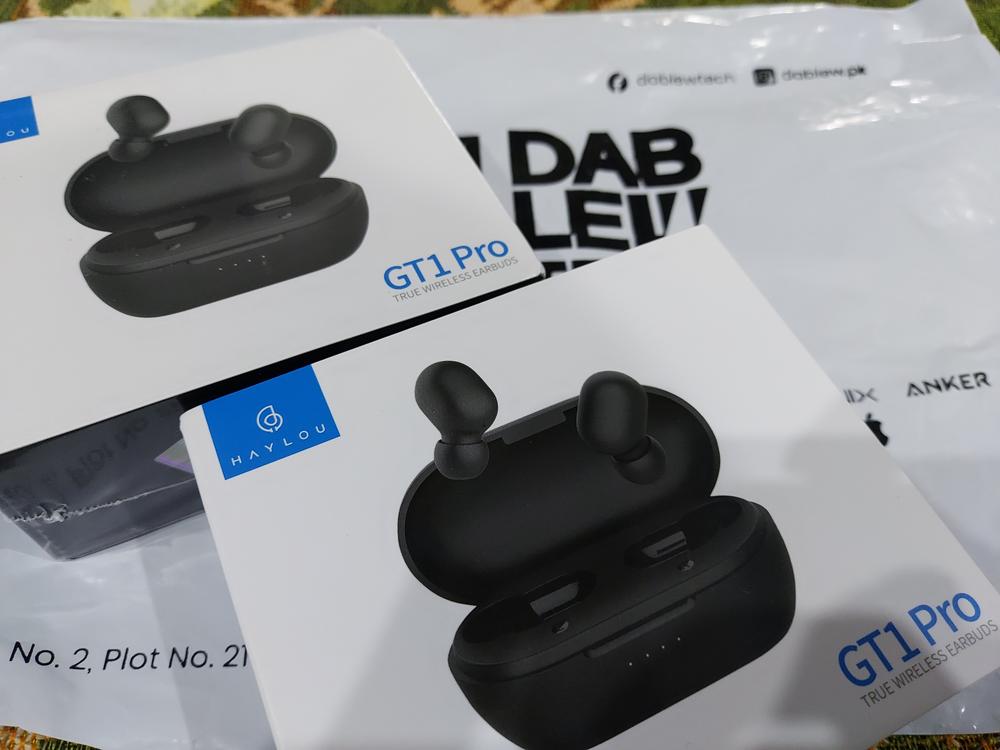 Haylou GT1 Pro Bluetooth 5.0 TWS Earphones DSP 26 Hours Playtime Siri Google Assistant Battery Display IPX5 (Upgraded September 2020 Version) - Customer Photo From Nazish Yousaf