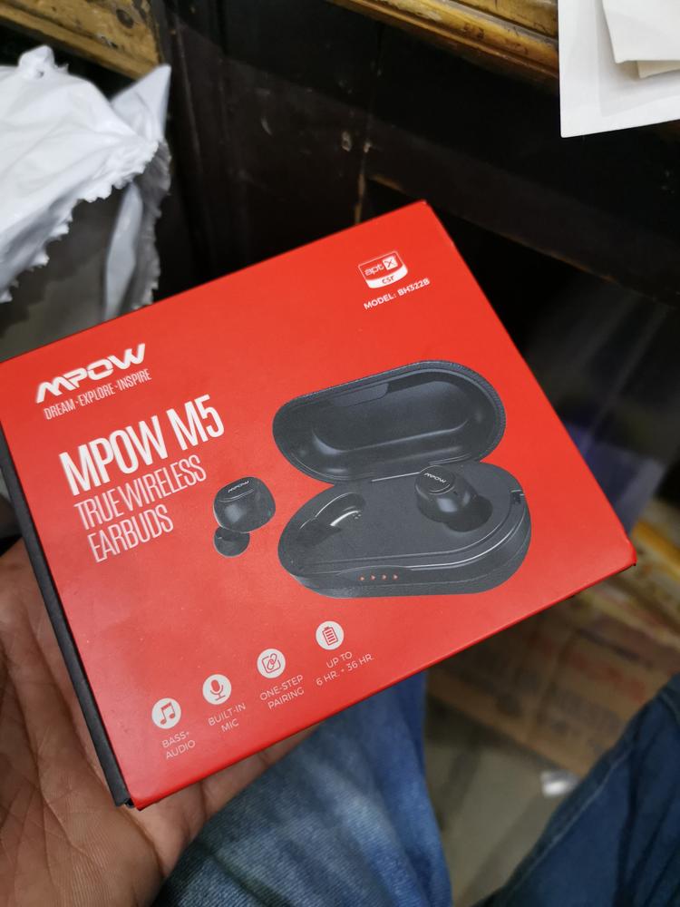 Mpow T5/M5 aptX True Wireless Earbuds with cVc 8.0 Noise Cancellation - Customer Photo From Sheraz Pervaiz