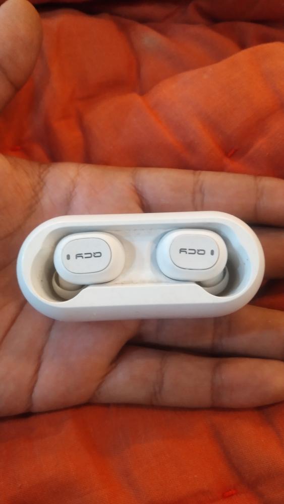 QCY T1/T1C True Wireless Earbuds White - Customer Photo From Ali Saeed