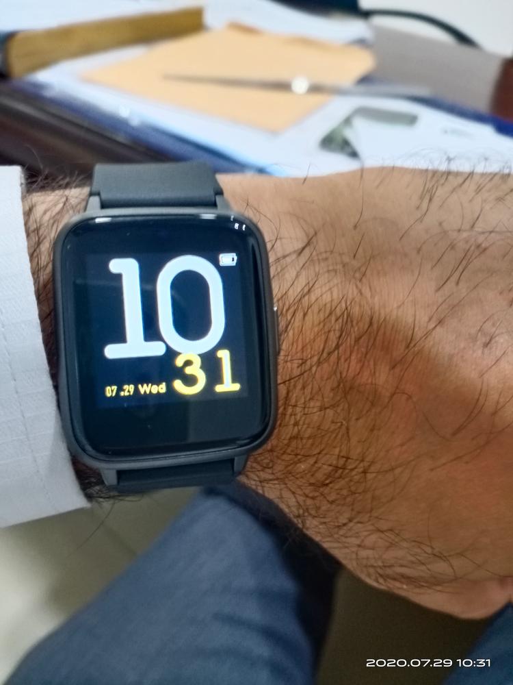 Xiaomi Haylou LS01 Smart Watch/Band Global Version - Black - Customer Photo From Tassadaq Siddique