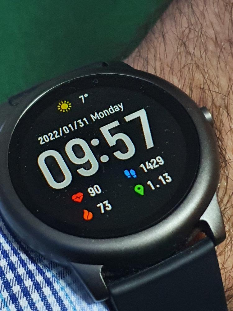 Xiaomi Haylou LS05 Smart Solar Watch Global Version - Black - Customer Photo From Mir Zain Khawar