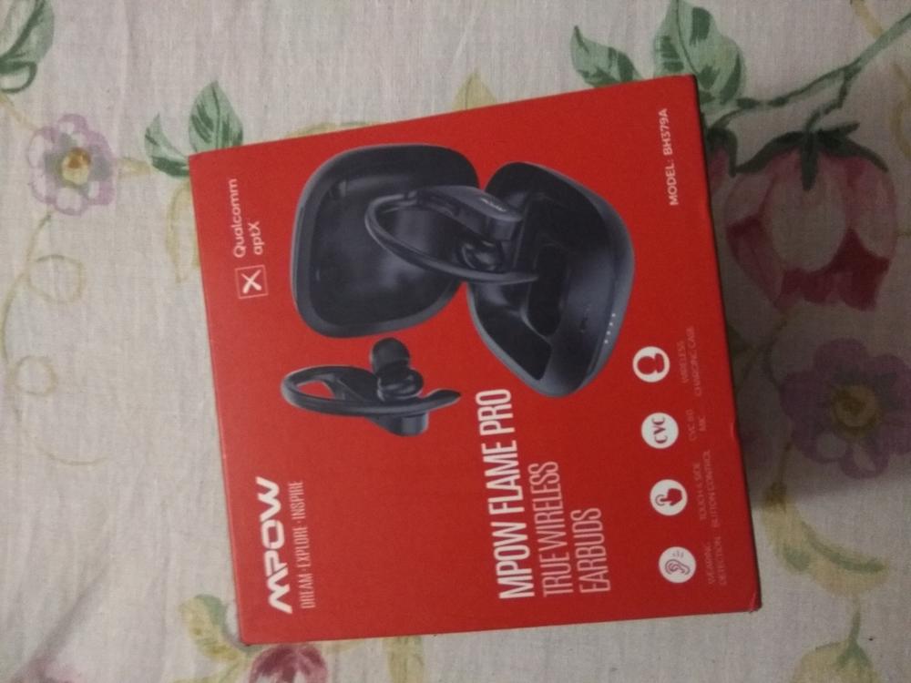 Mpow Flame Pro Wireless Earbuds, 4 Mics, aptX Bass+ Bluetooth Earbuds, USB-C Charge & Wireless Charging Case, BT 5.0/32H Playtime/in-Ear Detection/cVc8.0 Noise Cancellation - Customer Photo From Muhammad Osman Athar