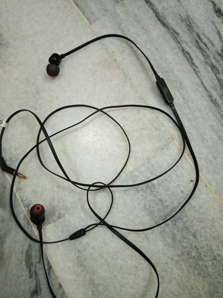 JBL Tune 110 inEar Headphones with Mic (Black) - Customer Photo From Armughan Farooqui