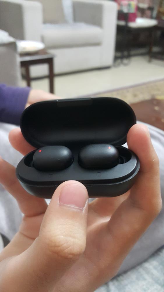 Haylou GT1 Plus Qualcomm QCC3020 Bluetooth 5.0 TWS Earbuds aptX/AAC Independent Usage Siri Google Assistant 18 Hours Standby Time IPX5 - Black - Customer Photo From Bushra Haider