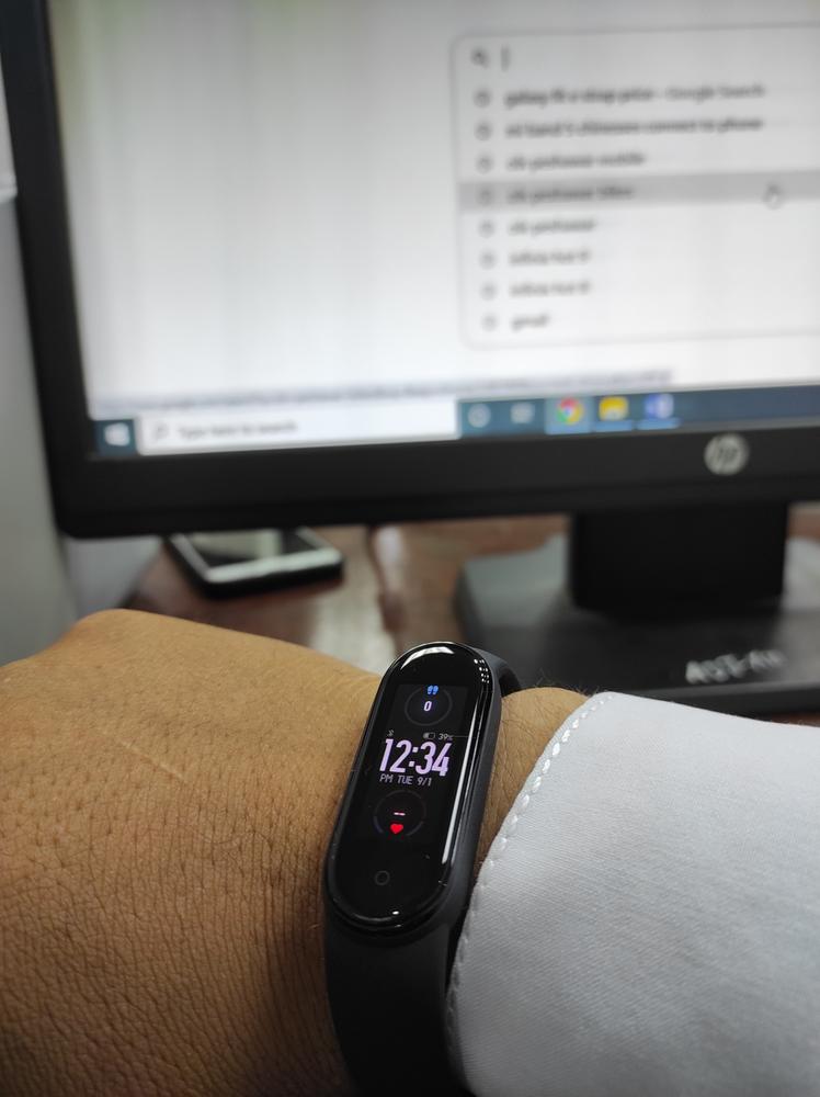 Xiaomi Mi Band 5 Smart Watch Band (English CN) - Black - Customer Photo From Syed Muhammad Ali