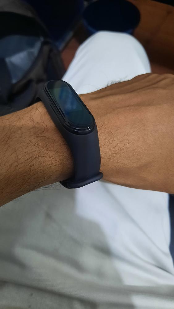 Mi Band 3/4 Strap for Xiaomi Mi Band Silicone Wrist Bracelet Replacement Strap - Black - Customer Photo From Muhammad Arsalan