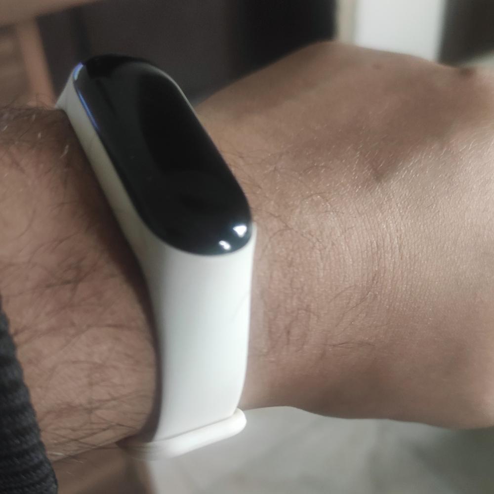 Mi Band 3/4 Strap for Xiaomi Mi Band Silicone Wrist Bracelet Replacement Strap - White - Customer Photo From Mubashar Saeed