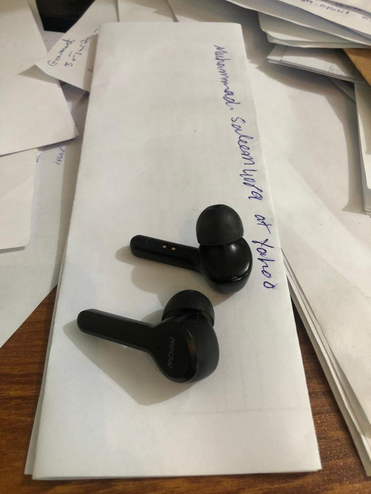 Mpow M9 Wireless Earbuds, 4mic Noise Cancelling Bluetooth 5.0 Earphones inEar, Touch Control Stereo Bass, 40H Playing Time/USBC/IPX8 Waterproof, Single/Twin Mode, Black - Customer Photo From Faisal Rehman