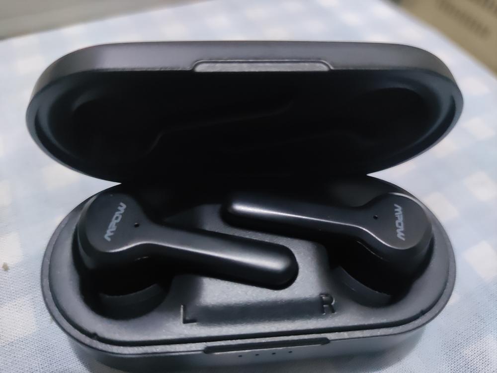 Mpow M9 Wireless Earbuds, 4mic Noise Cancelling Bluetooth 5.0 Earphones inEar, Touch Control Stereo Bass, 40H Playing Time/USBC/IPX8 Waterproof, Single/Twin Mode, Black - Customer Photo From Salman Rauf