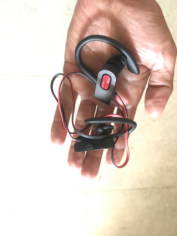 Flame 2 Bluetooth Earphones Sports Water Resistant by MPOW Red - Customer Photo From Muaaz Rana