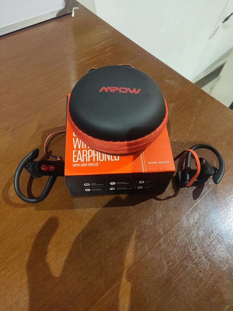 Flame 2 Bluetooth Earphones Sports Water Resistant by MPOW Red - Customer Photo From Jibran Khalil