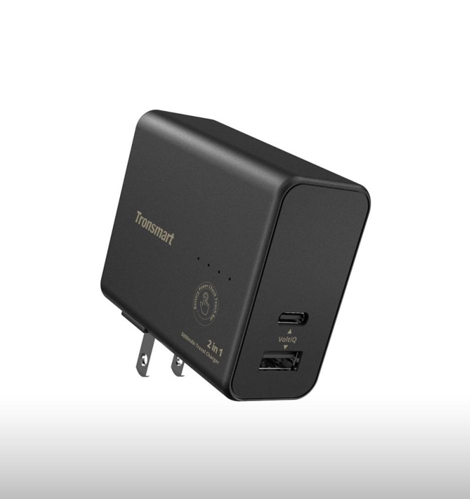 Tronsmart WPB01 2 in 1 Travel Charger 5000mAh Power Bank with Dual USB, Foldable US Plug with UK, EU, AU - Customer Photo From Ahmad Shah