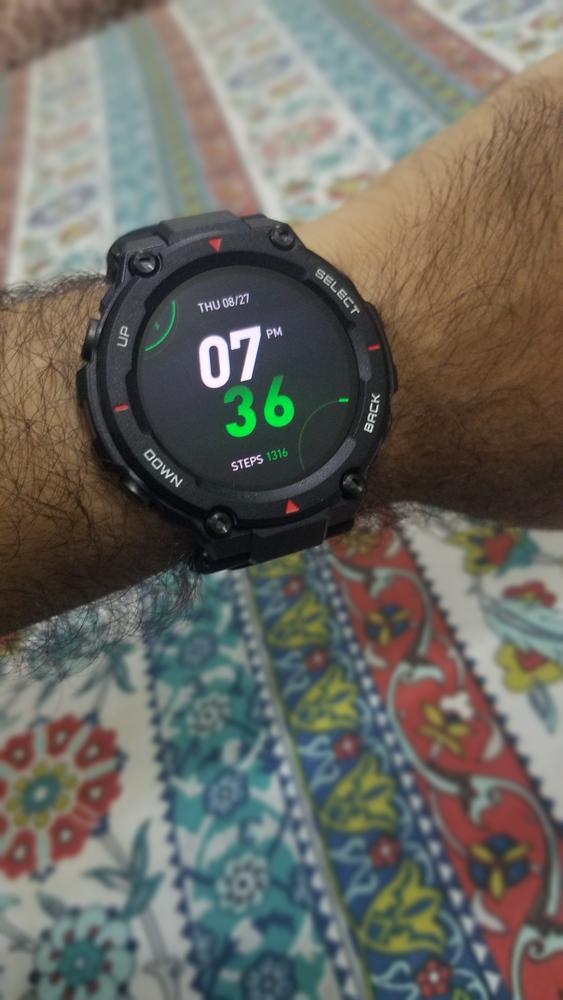 Amazfit T-REX Rock Black - Customer Photo From Haseeb