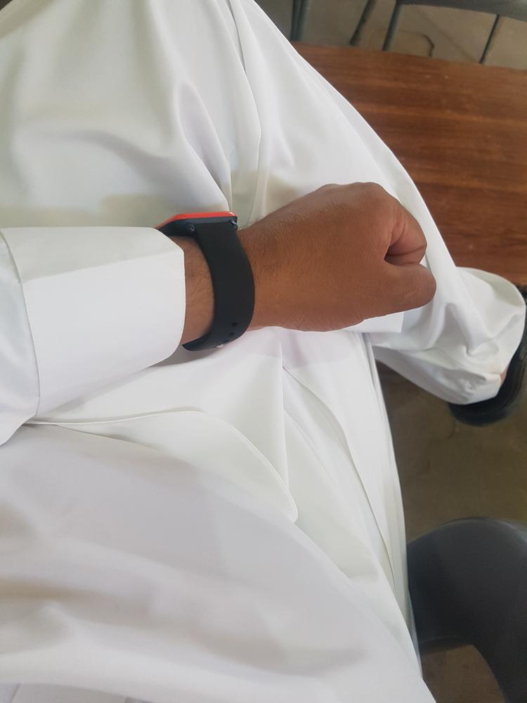 Haylou Smart Watch LS02/SoundPEATS Watch 1/Xiaomi Mibro Air Smart Watch Silicone Soft Replacement Strap Band (20mm) - Black - Customer Photo From Junaid Ahmed