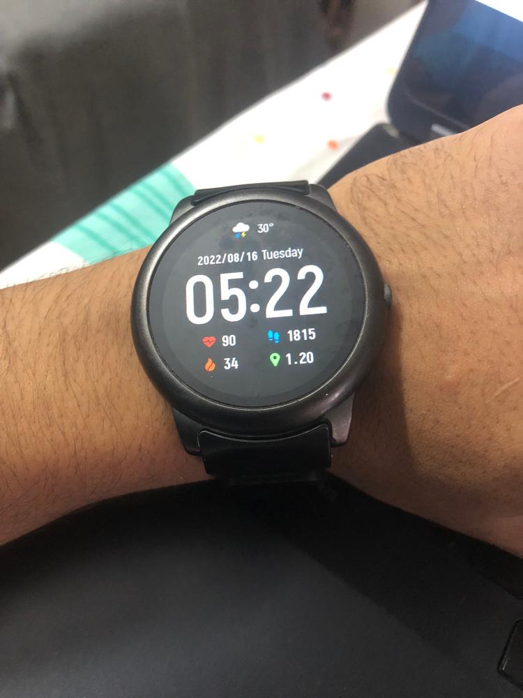 Premium Tempered Glass Protective Film For Xiaomi Haylou Solar LS05 Watch - Customer Photo From Abdur Rafey Safder Sayeed