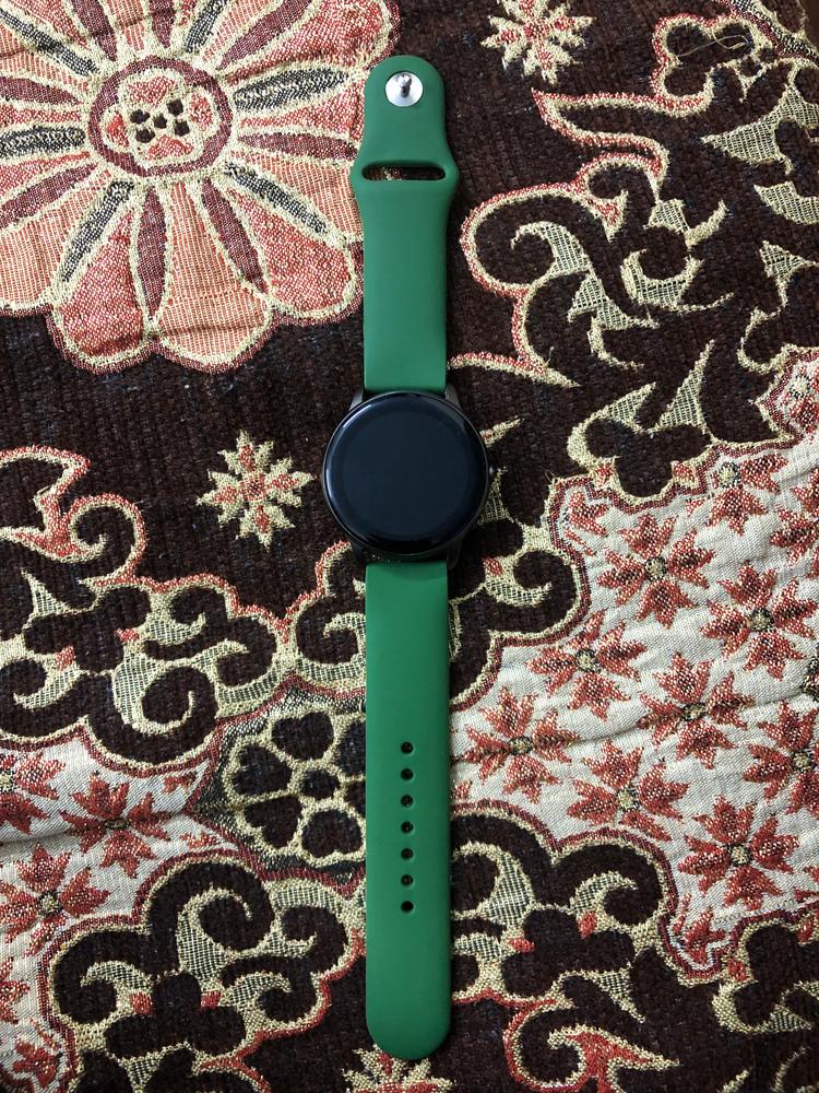 Xiaomi Haylou Solar LS05/Xiaomi IMILAB KW66/W12 Silicone Smart Watch Sport Replacement Band Straps (22mm) - Army Green - Customer Photo From Abdul Hadi