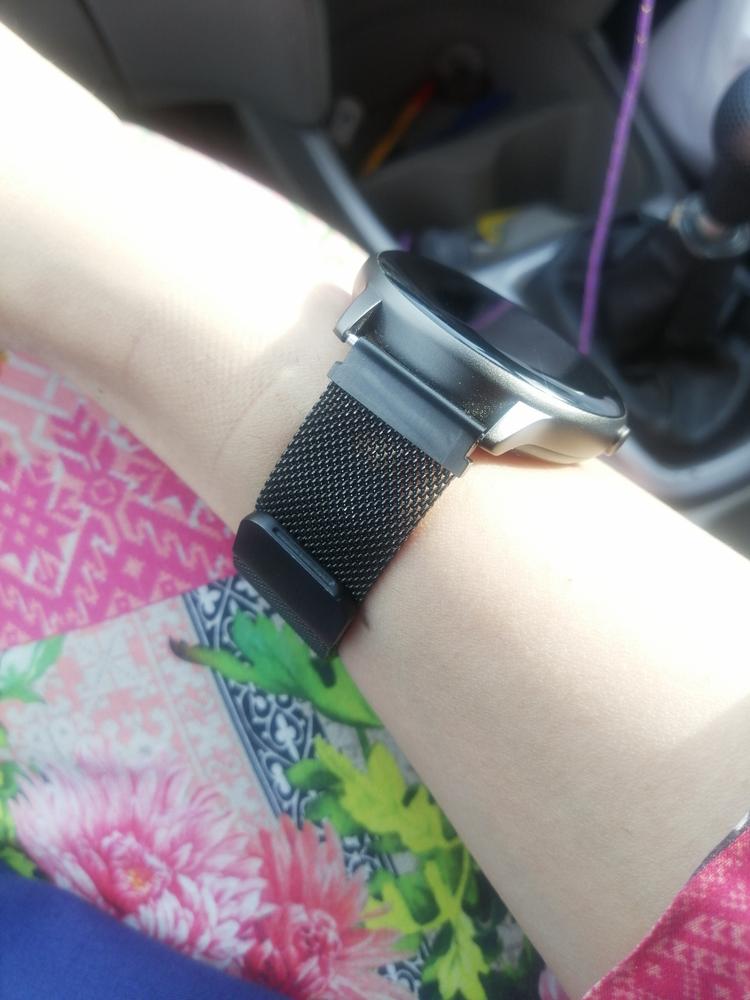 Metal Strap For Haylou Solar LS05/Xiaomi IMILAB KW66 Band Smart Watch Wrist Strap (Black) (22mm) - Customer Photo From Shibrah Rafaqat