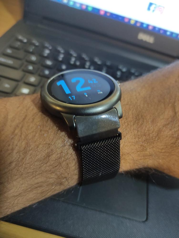 Metal Strap For Haylou Solar LS05/Xiaomi IMILAB KW66 Band Smart Watch Wrist Strap (Black) (22mm) - Customer Photo From Zeeshan Kahloon