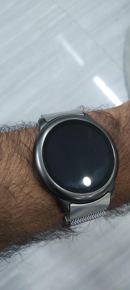 Metal Strap For Haylou Solar LS05/Xiaomi IMILAB KW66 Band Smart Watch (22mm) Wrist Strap (Silver) - Customer Photo From Hassaan Javed