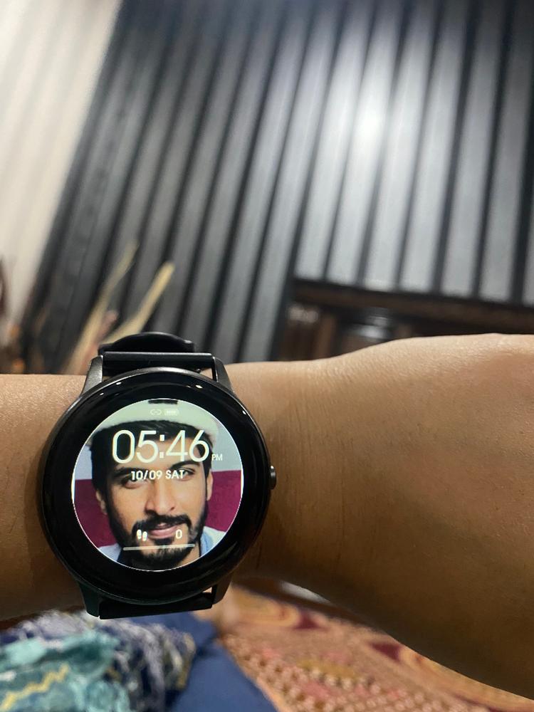 IMILAB KW66 Smart Business Watch - Black with Extra Green Strap - Customer Photo From Jamila Shabbir