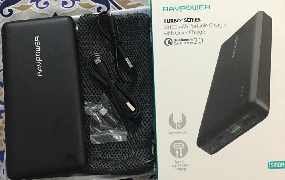 RAVPower 20100mAh External Battery; Qualcomm Quick Charge 3.0 USB-C/Type-C Port - Customer Photo From Mahlaka Soomro