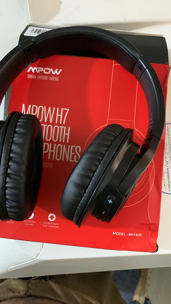 Mpow H7 Bluetooth Headphones Over Ear, 18 Hours Playtime &amp; Comfortable Earpads, Wired and Wireless Headphones for Cellphone/Tablet  CVC6.0 Microphone - Customer Photo From Nasir Yaseen