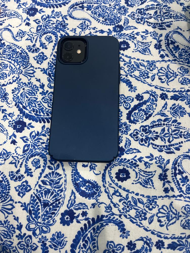 TORRAS Slim Fit Only Compatible with iPhone 12 / iPhone 12 Pro Phone Case (Blue) - X002RJAXX7 - Customer Photo From Tehmas Qazi