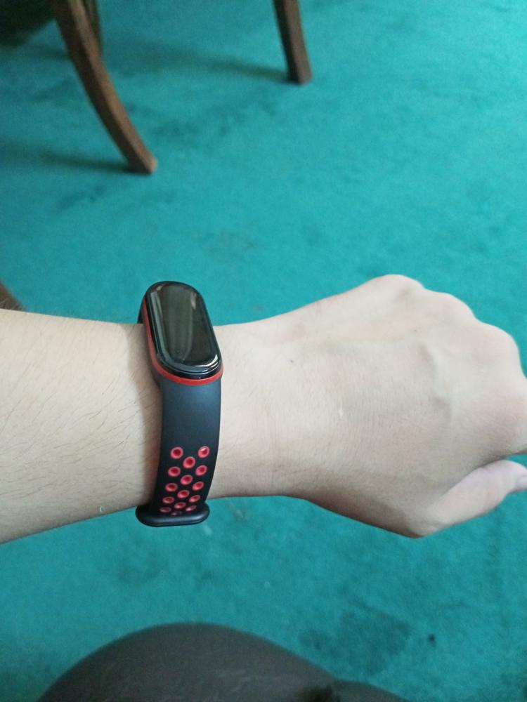 Mi Band 5/6 Strap - Army Gray Pattern - Customer Photo From Ziaullah Khan