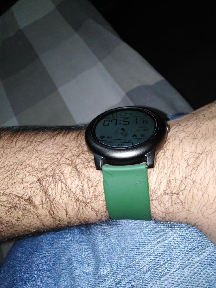 Xiaomi IMILAB KW66/Haylou Solar LS05 Watchband Silicone Soft Watch Strap Smart Watch (22mm) Wrist Bracelet - Dark Green - Customer Photo From Affan Khalid