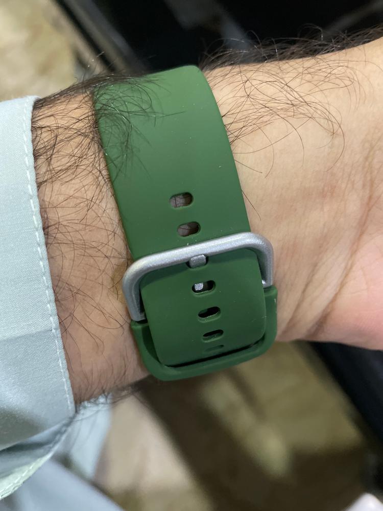 Xiaomi IMILAB KW66/Haylou Solar LS05 Watchband Silicone Soft Watch Strap Smart Watch (22mm) Wrist Bracelet - Dark Green - Customer Photo From Hassan Mahmood