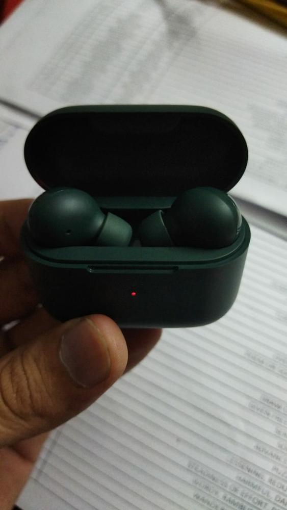 QCY T10 Bluetooth Wireless Headphones Dual-Armature in-ear Earphones APP intelligent control 4 microphone noise reduction - Green - Customer Photo From Ahmad Hassan