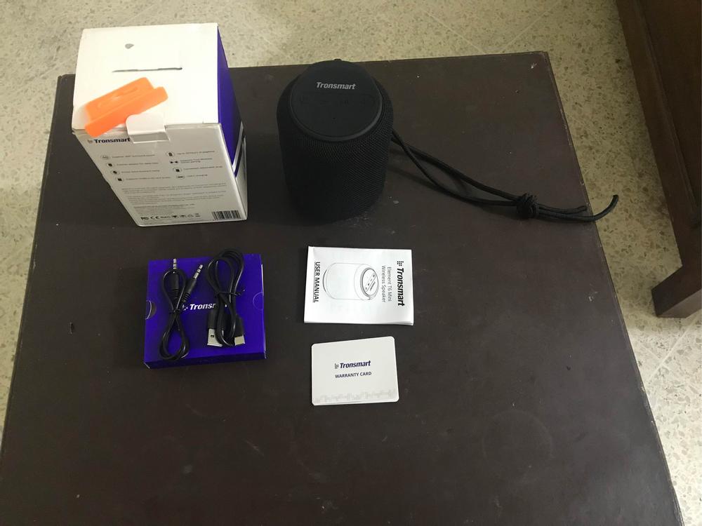 Tronsmart T6 Mini Bluetooth Speaker TWS Speakers IPX6 Wireless Portable Speaker with 360 Degree Surround Sound, Voice Assistant - BLACK - Customer Photo From Saad Ullah