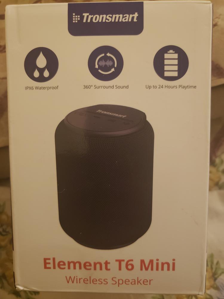 Tronsmart T6 Mini Bluetooth Speaker TWS Speakers IPX6 Wireless Portable Speaker with 360 Degree Surround Sound, Voice Assistant - BLACK - Customer Photo From Zahoor Shah