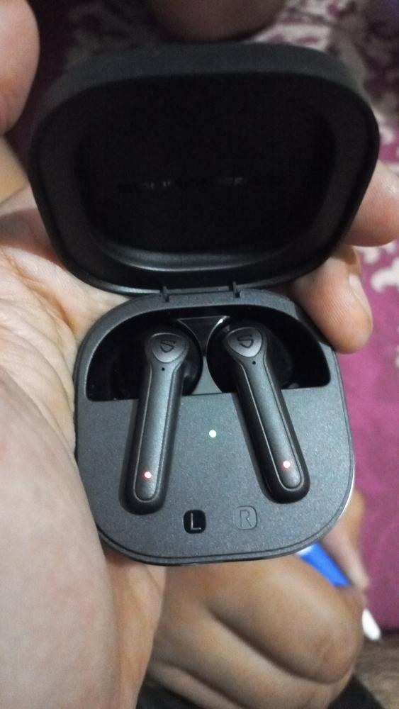 SoundPEATS TrueAir 2 (Black) Wireless Bluetooth V5.2 Headphones with Qualcomm QCC3040 Wireless Earphones, Mirroring, 4-Mic Tech and cVc 8.0 Noise Cancellation, aptX Codec, Total 25 Hours - Customer Photo From Ammar Ahmad